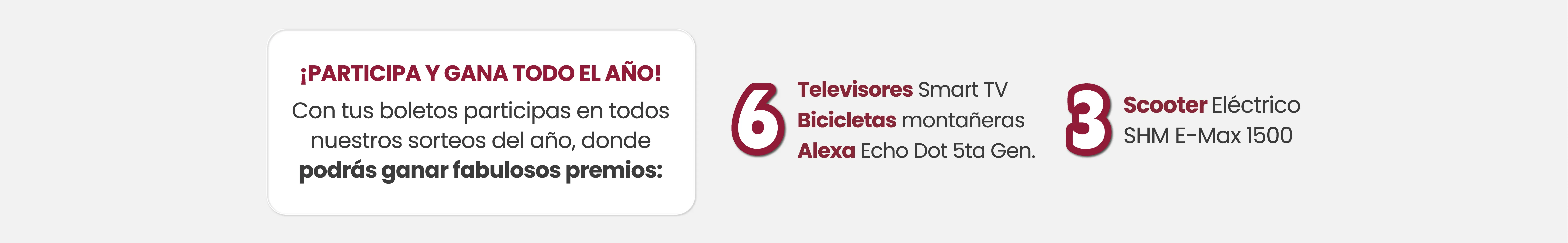 Participa y gana premios todo el a&ntilde;o